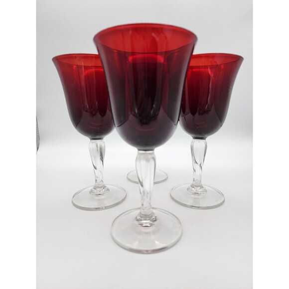 Luminarc Red Wine Glasses Goblets Casual Settings Set of 4 10.25 oz NIB USA - Picture 8 of 13